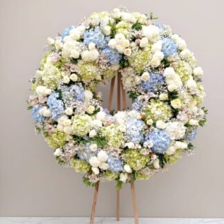 Corona Floral Serenidad Celestial