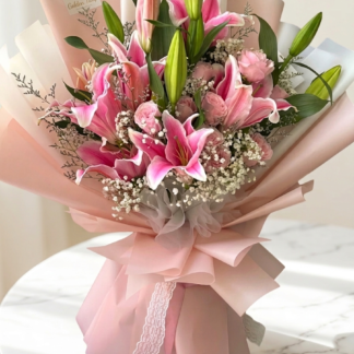 Bouquet Elegancia Rosa Premium